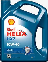Масло моторное полусинтетическое Shell Helix Diesel HX7 10W40, 4 л